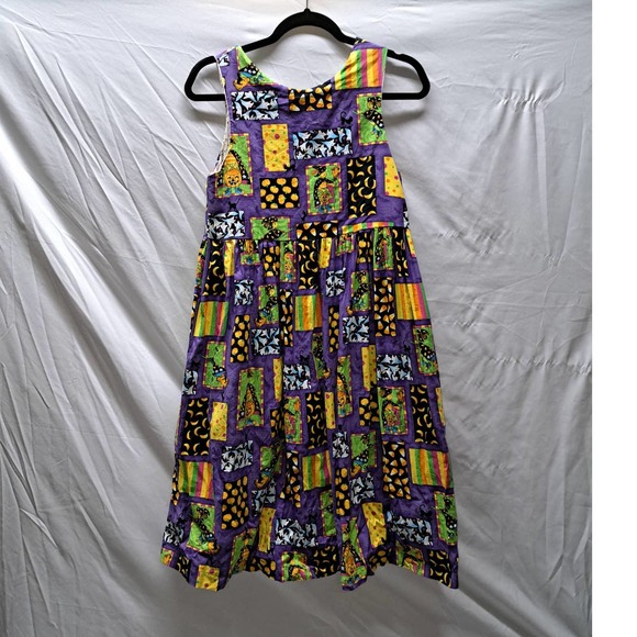 Handmade Girls Halloween Fall Sleeveless Pleated waist dress READ - Picture 3 of 7